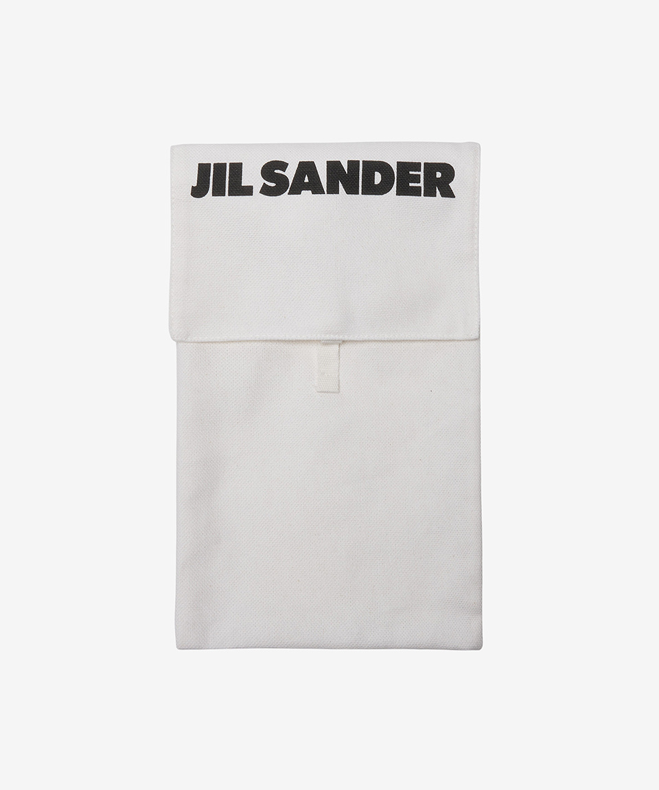 MUSINSA | JIL SANDER Medium Logo Shoulder Bag - Black