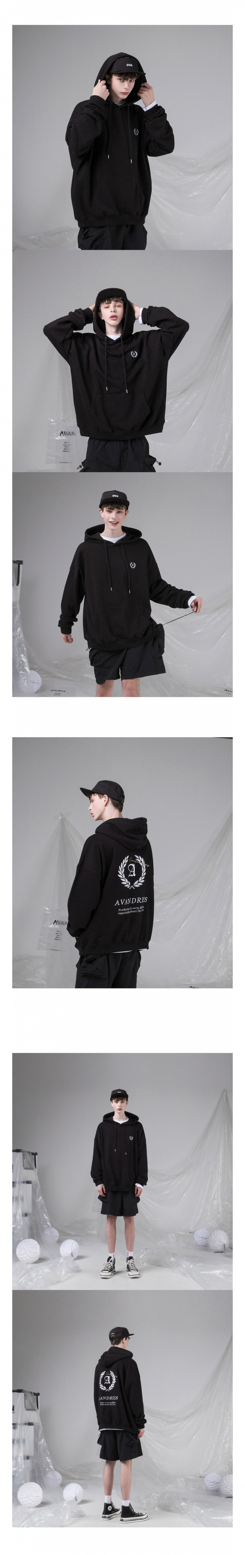 어반드레스(AVANDRESS) UNISEX LAUREL OVERSIZED HOODIE