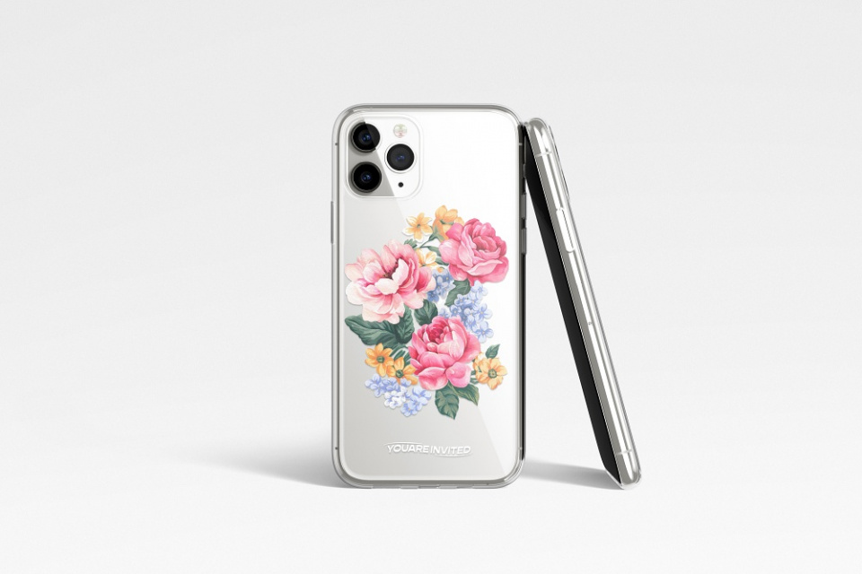 유어인바이티드(YOU ARE INVITED) Peony garden motive clear case - 후기 | 무신사