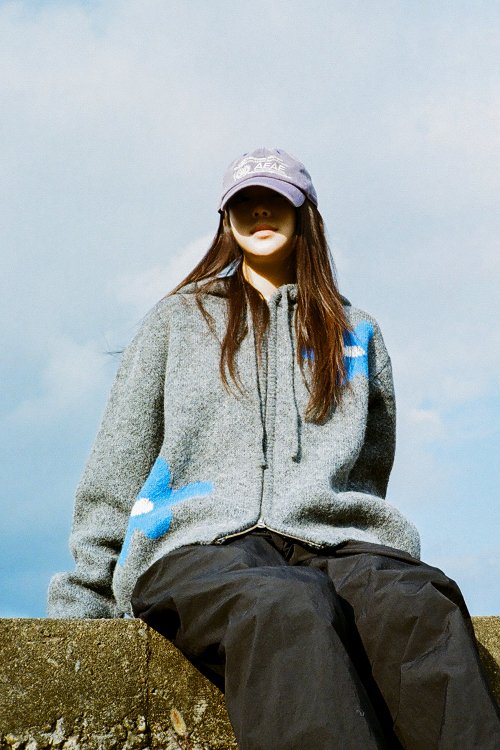 aeae x YEAh Daisy Hoodie [C.Grey]