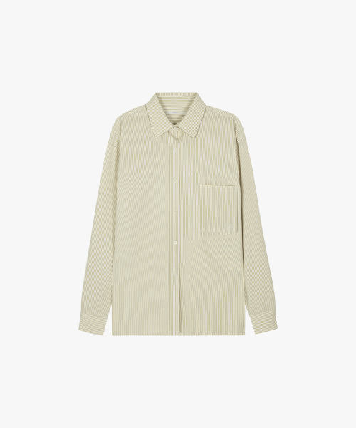 SAC 로고 스트라이프 셔츠 베이지 4W2237303