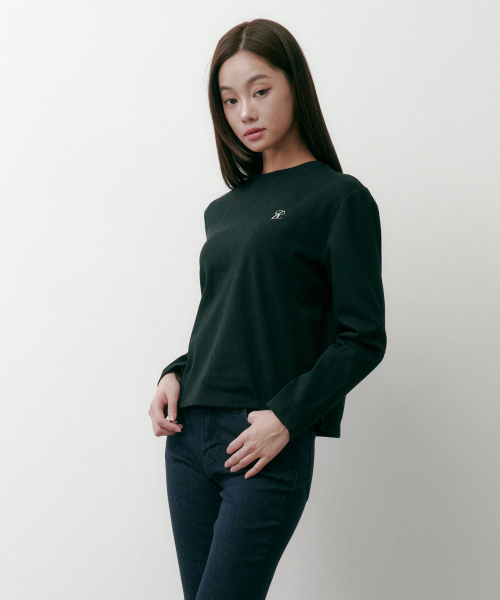 SAC 로고 롱슬리브 실켓 티셔츠 블랙 4W2231301