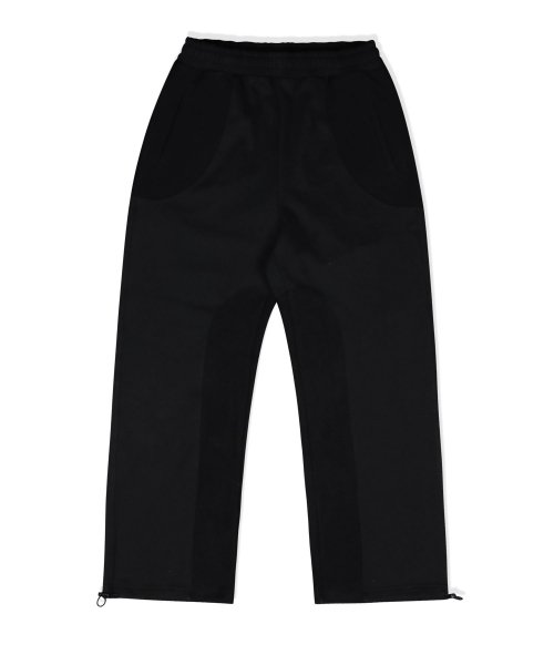 REVERSE BLOCK SWEAT PANTS BLACK