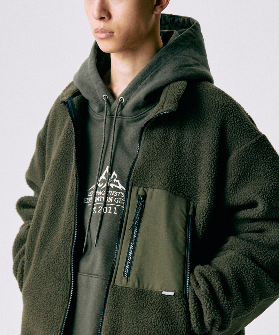 Hiker Fleece Jacket Ivory 상세 이미지 8