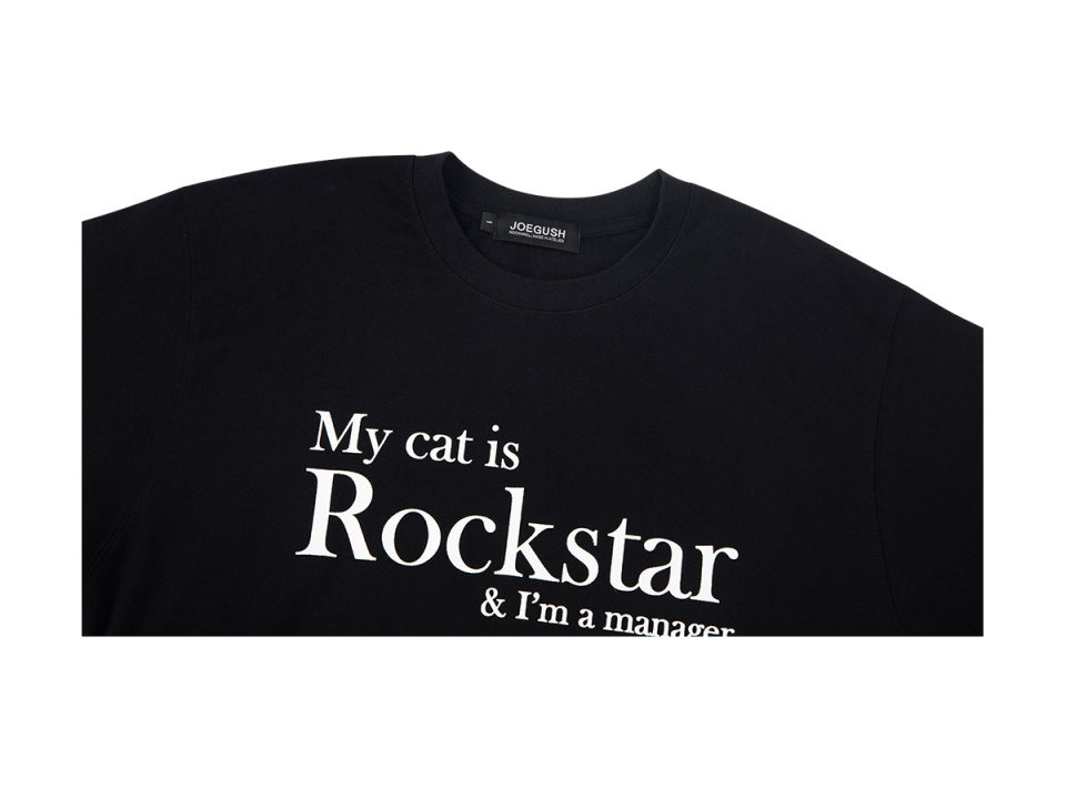 Tシャツ・カットソー JOEGUSH My dog is Rockstar & Im a manager 4BUK136 My dog is Rockstar & I'm a manager (Mint) - Joe Gush