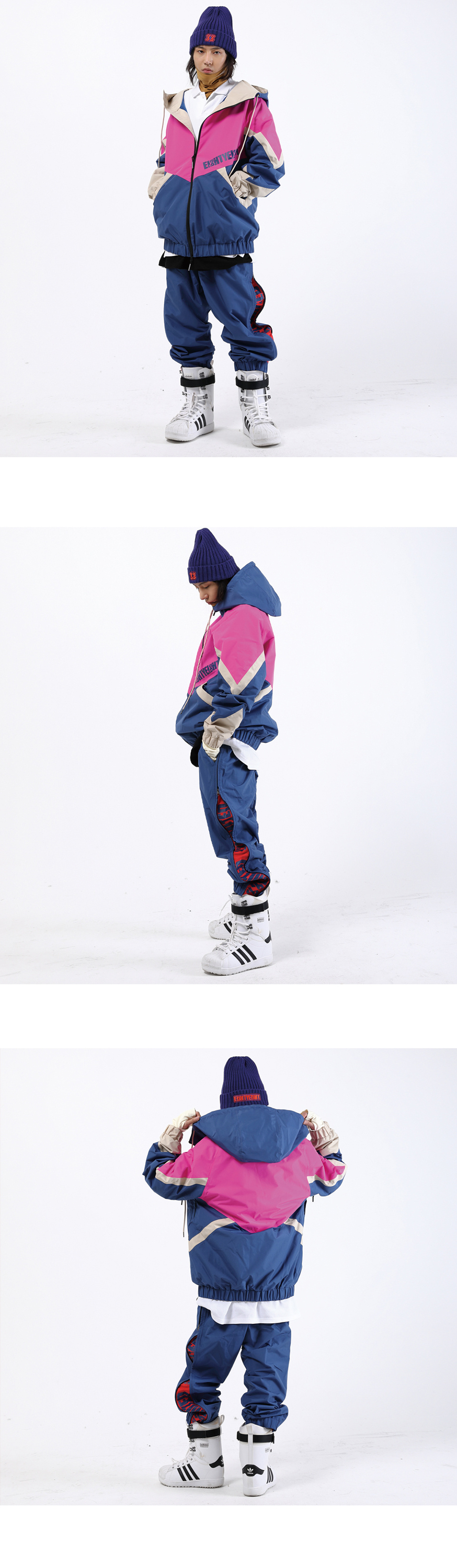 88리미티드(88LIMITED) J-7 JAM JACKET (잼 NAVY.PINK) - 사이즈