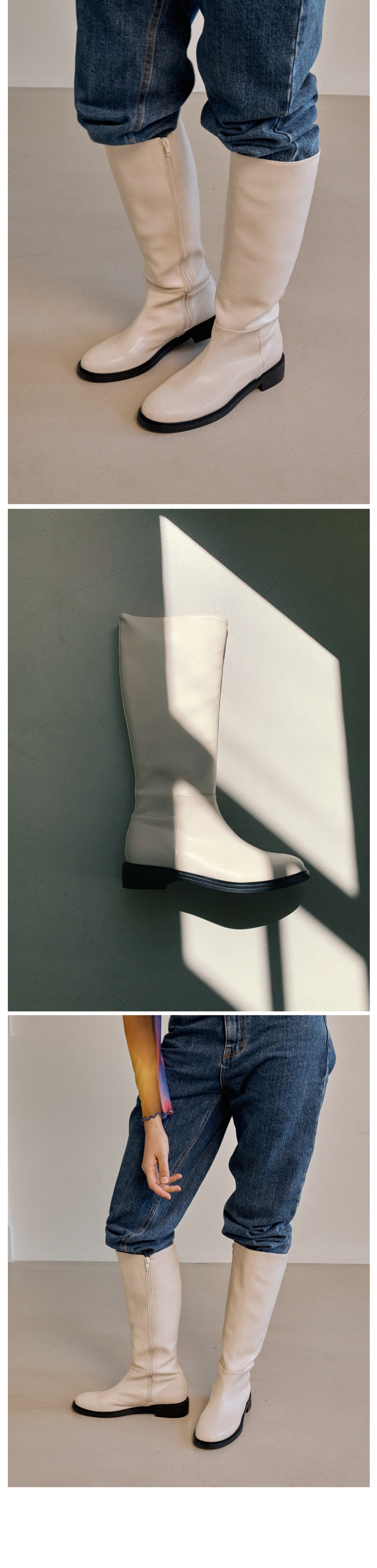 MUSINSA | KOMOREBI MUSEUM Handmade Wide Classic Long Boots
