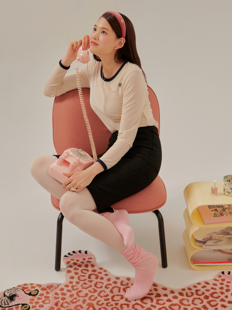 W VELOUR RINGER LONG SLEEVE 