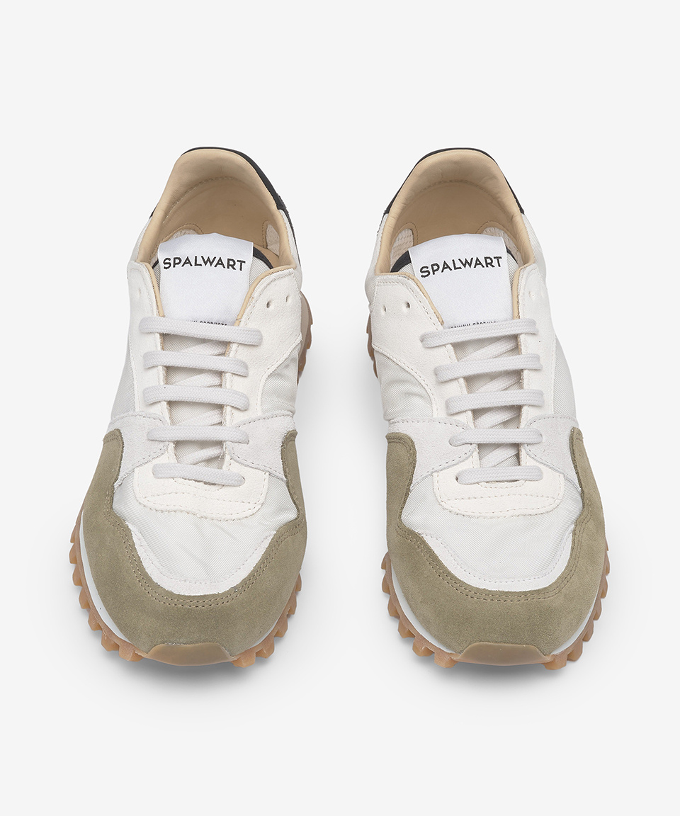 MUSINSA | SPALWART Marathon Trail Low Mix Sneakers - Olive