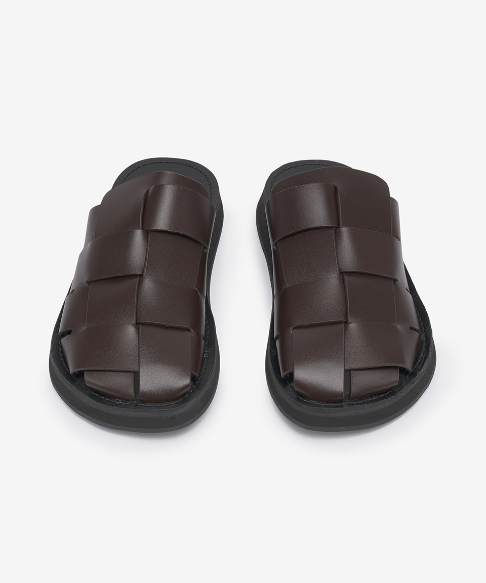 【HEREU】Dira Slide/追跡+関税+全国送料込み MUSINSA公式 | HEREU Dira Slide - Dark Brown / WFP22DIRA002