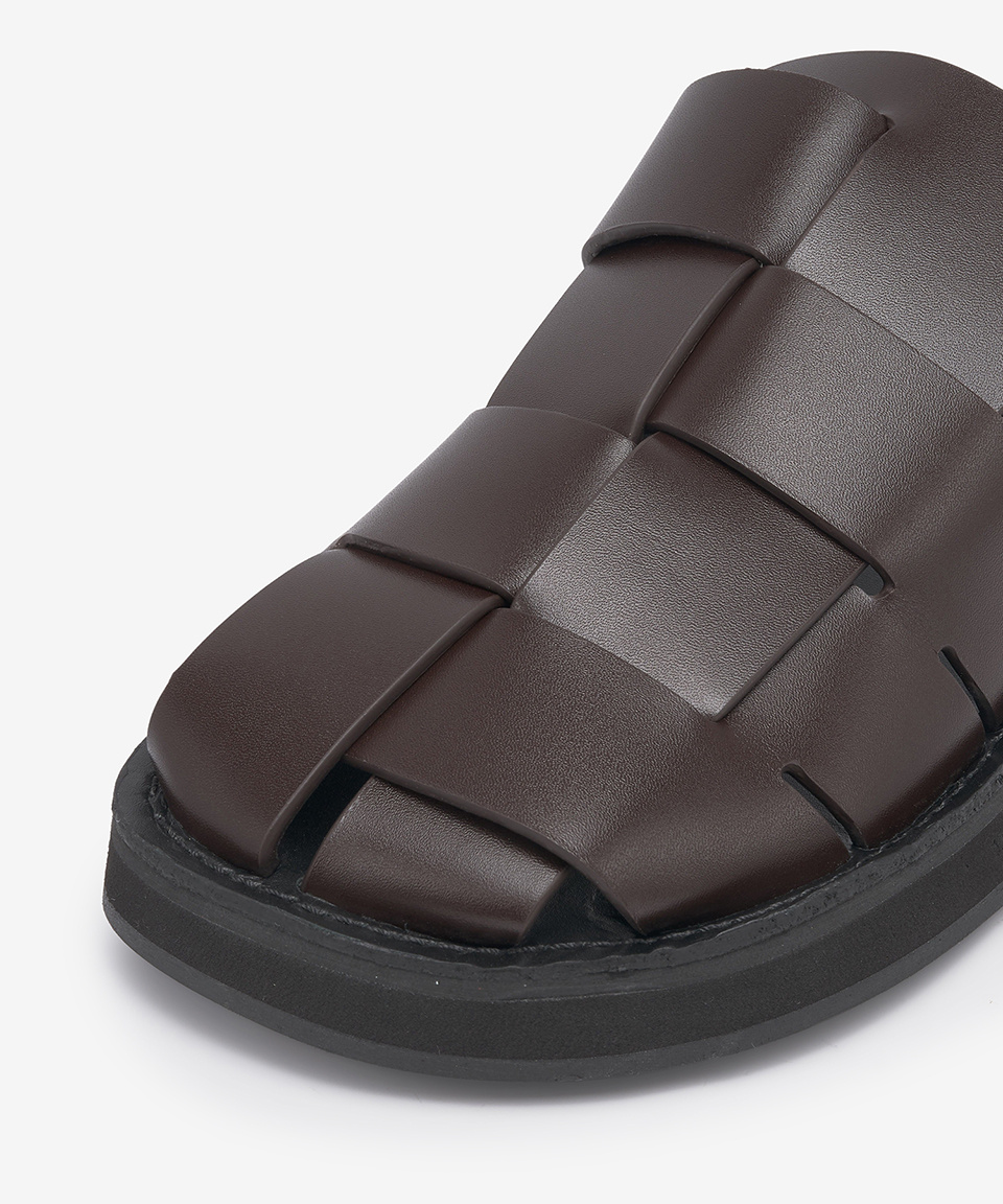 【HEREU】Dira Slide/追跡+関税+全国送料込み MUSINSA公式 | HEREU Dira Slide - Dark Brown / WFP22DIRA002