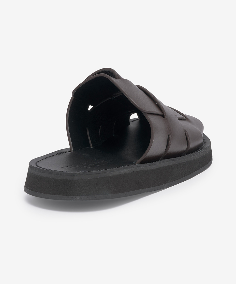 【HEREU】Dira Slide/追跡+関税+全国送料込み MUSINSA公式 | HEREU Dira Slide - Dark Brown / WFP22DIRA002