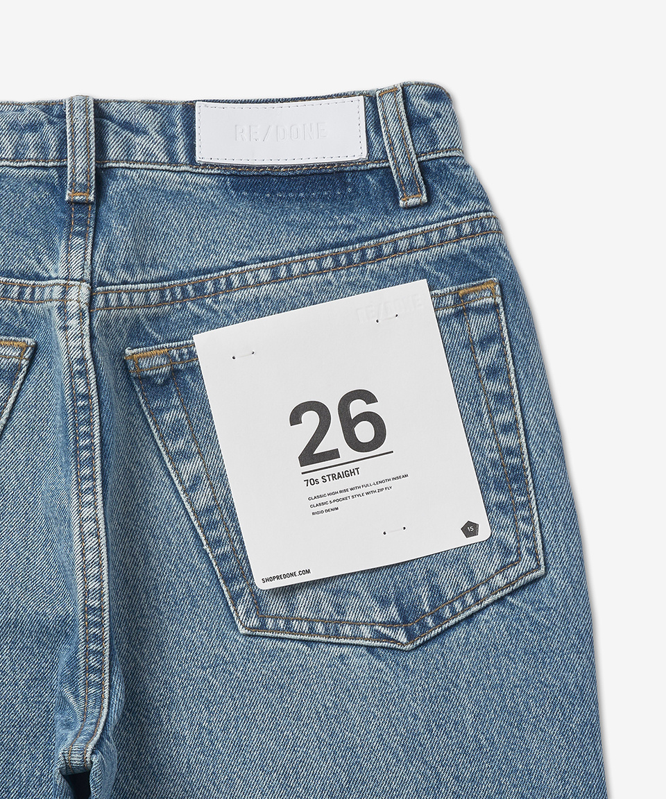 MUSINSA | REDONE 70S Straight Denim Pants - Clean Medium Raf