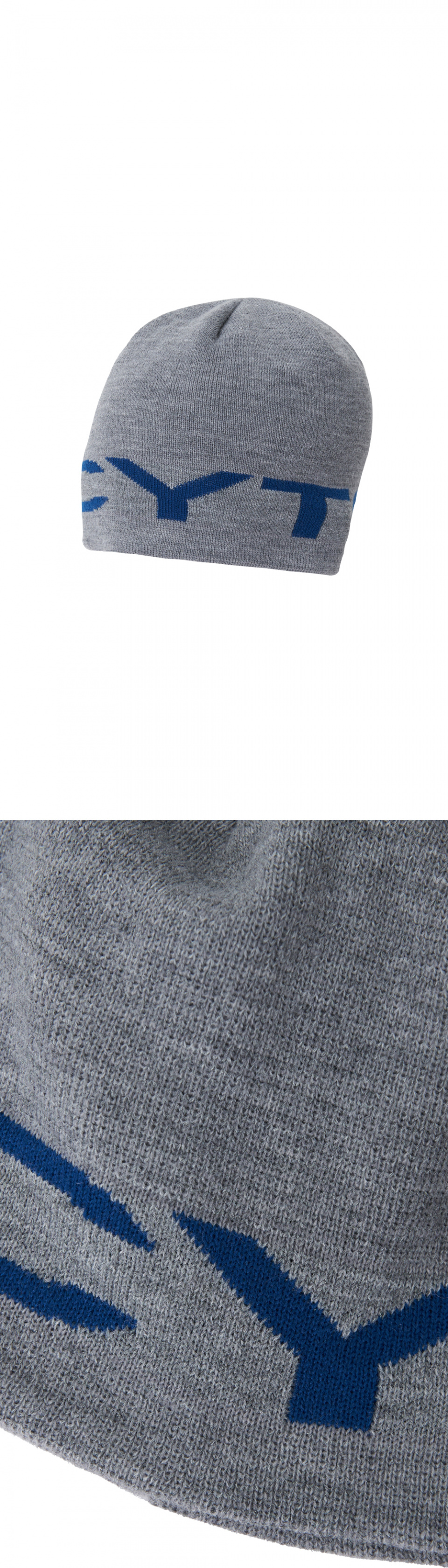 MUSINSA | LECYTO LOGO JACQUARD BEANIE_[GRAY]