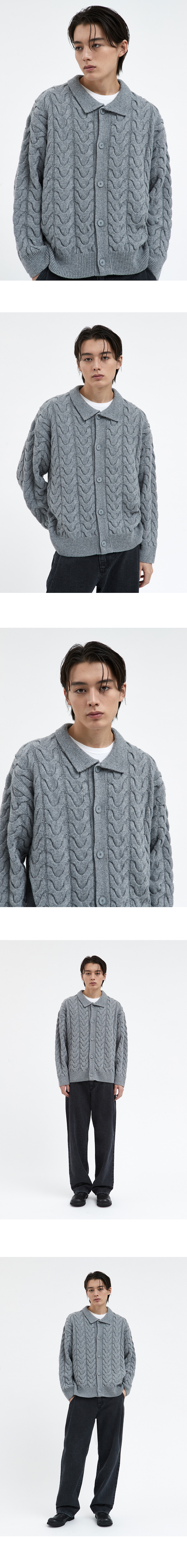 カーディガン VOIEBIT V176 Wave Wool Knit Cardigan Cream V176 MUSINSA | VOIEBIT V176 Wave Wool Knit Cardigan (Cream)