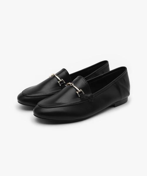 Seukeoning Fur-Lined Gold-Trim Loafer (1cm)
