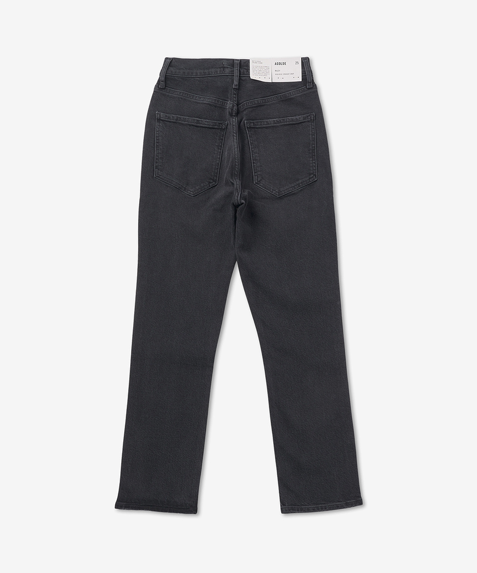 MUSINSA公式 | AGOLDE Riley Straight Denim Pants - Black