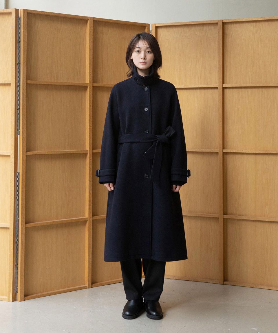 어나더 오피스(ANOTHER OFFICE) 22AW Women Motorcycle Coat (Dark