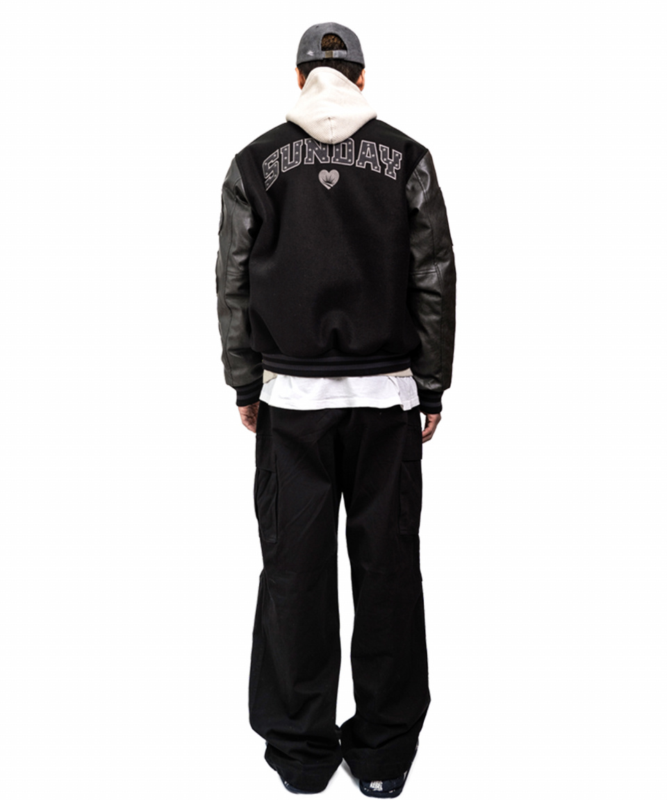 ★関税込★SUNDAY FRUIT MARKET★SUNDAY VARSITY JACKET★ MUSINSA公式 | SUNDAY FRUIT MARKET SUNDAY VARSITY JACKET PINK