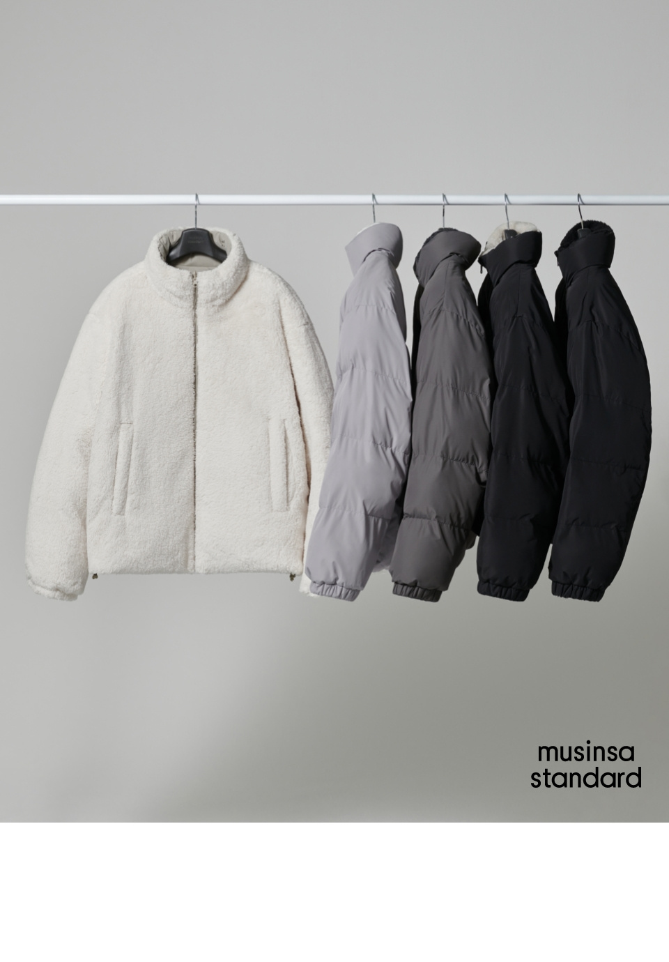 アウターその他 [MUSINSA STANDARD]DAILY PUFFER REVERSIBLE FLEECE SHORTJACKET MUSINSA | MUSINSA STANDARD Daily Puffer Reversible Fleece