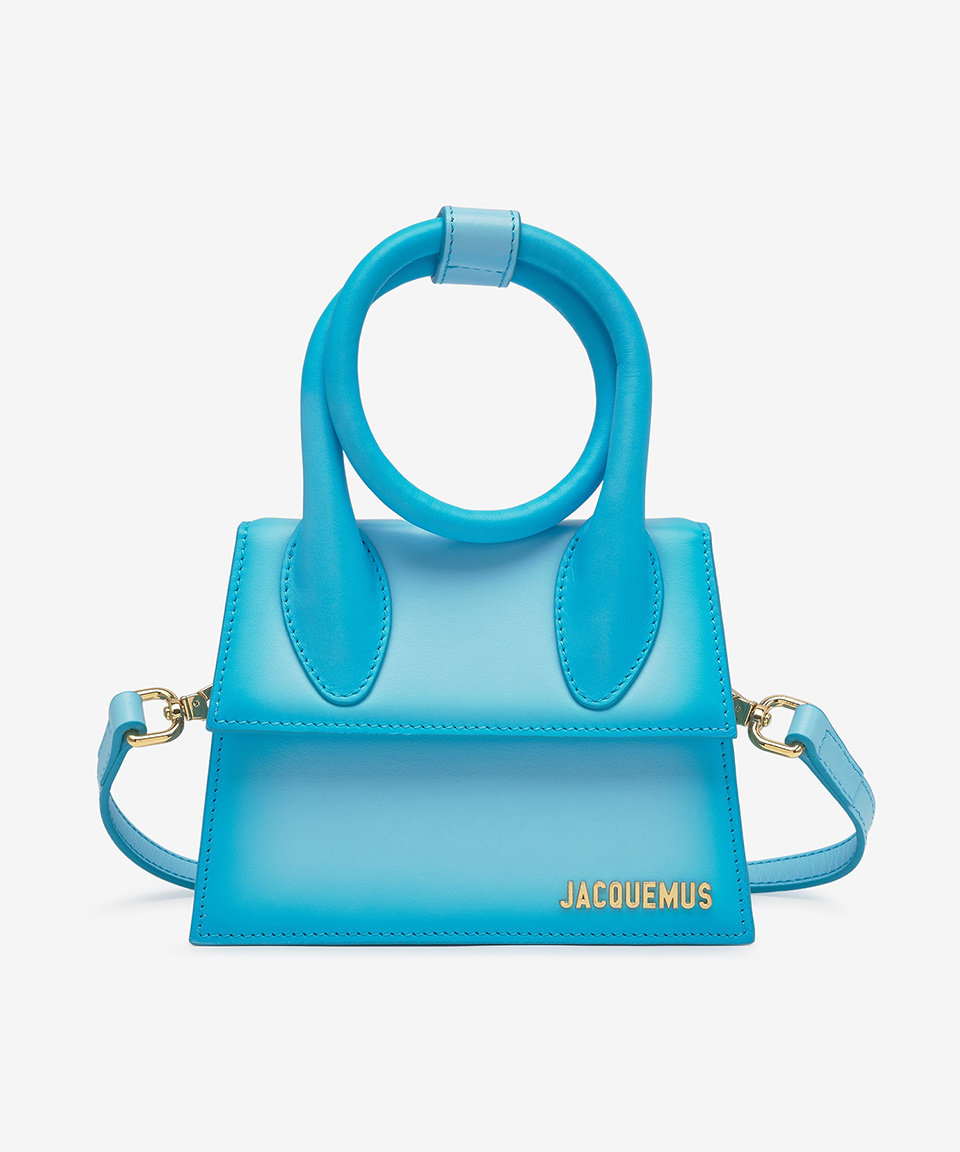★JACQUEMUS★ Le Chiquito Node Tote Bag Blue 213BA0053032330 Jacquemus Le Chiquito Moyen Tote Bag | Blue | FARFETCH