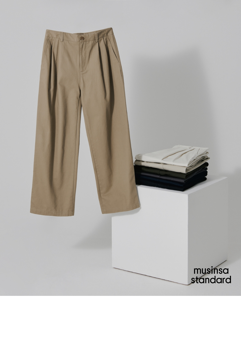 MUSINSA STANDARD ワイドチノパンツ 4色 MUSINSA STANDARD ワイドチノパンツ 4色 (MUSINSA STANDARD