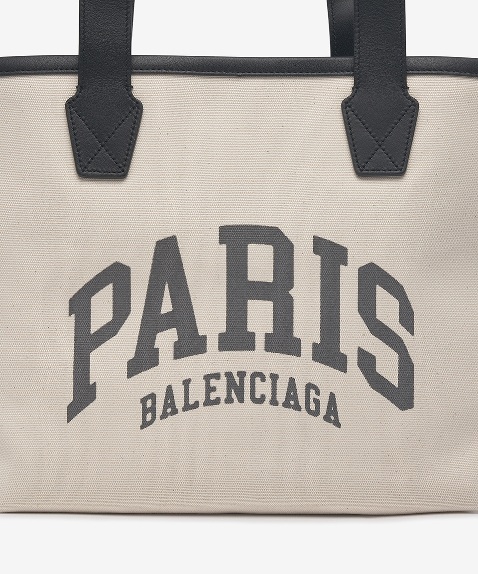 BALENCIAGA 689271 2106M 9911 Cities Paris Jumbo トート Balenciaga Black Canvas Cities Paris Jumbo Small Tote Bag