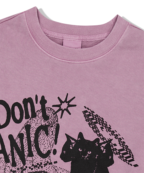DON’T PANIC PIGMENT SWEATSHIRT PINK(MG2DSMM441A)