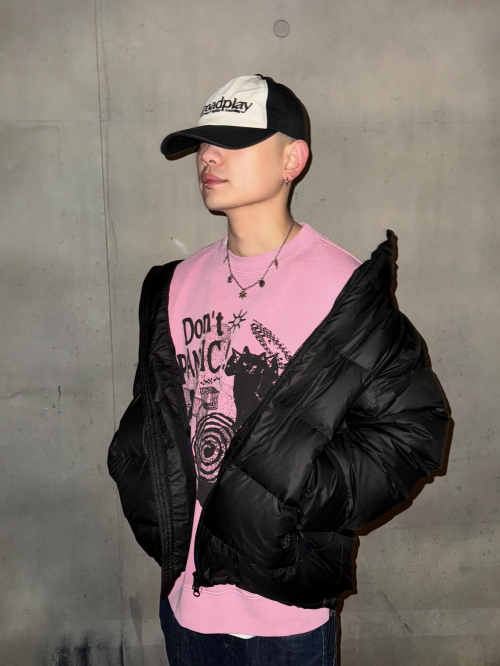 DON’T PANIC PIGMENT SWEATSHIRT PINK(MG2DSMM441A)