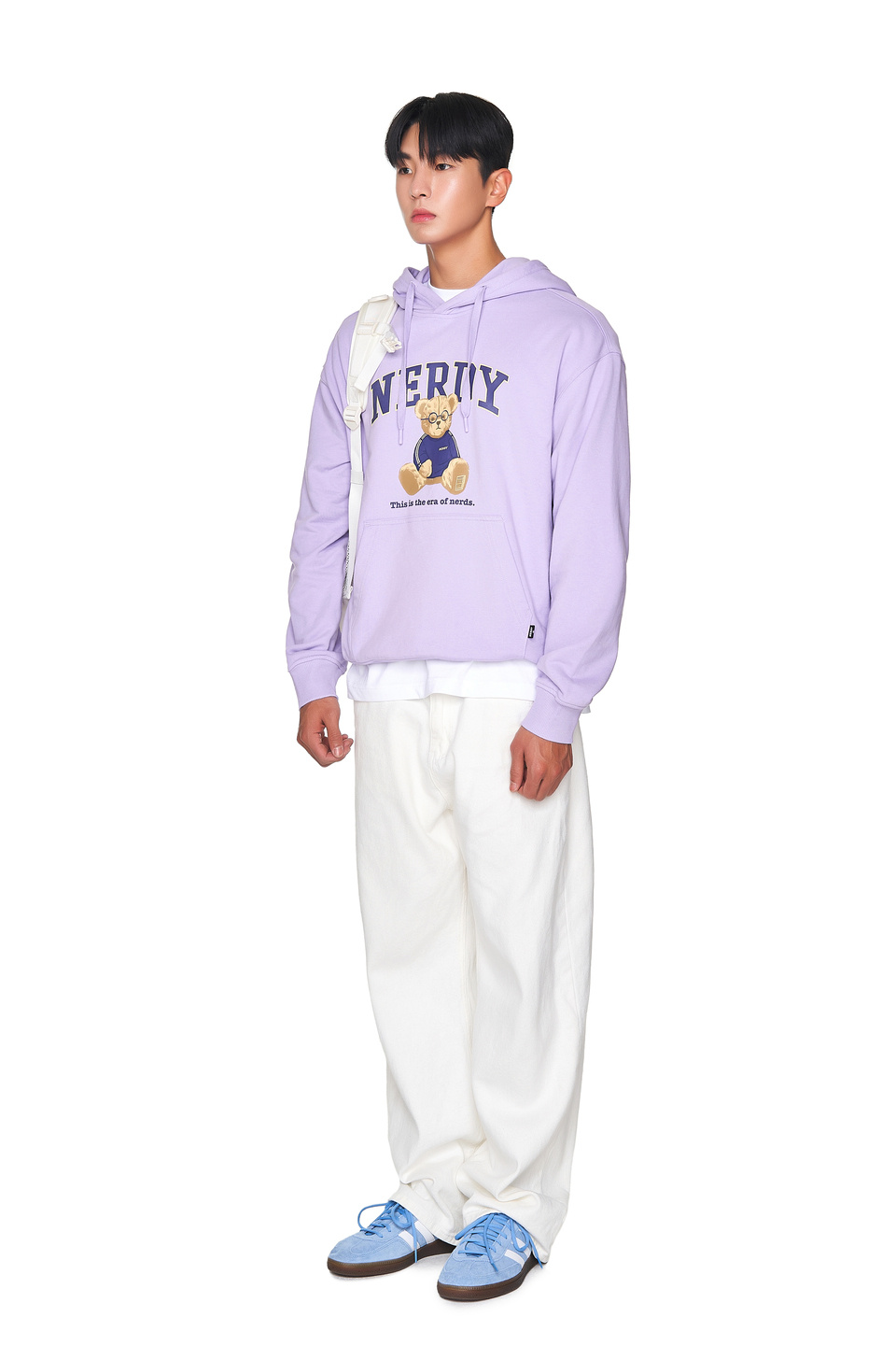 [ NERDY ]★23SS★CLEVER NEDDY PULLOVER HOODIE MUSINSA | NERDY Clever Neddy Pullover Hoodie Light Purple
