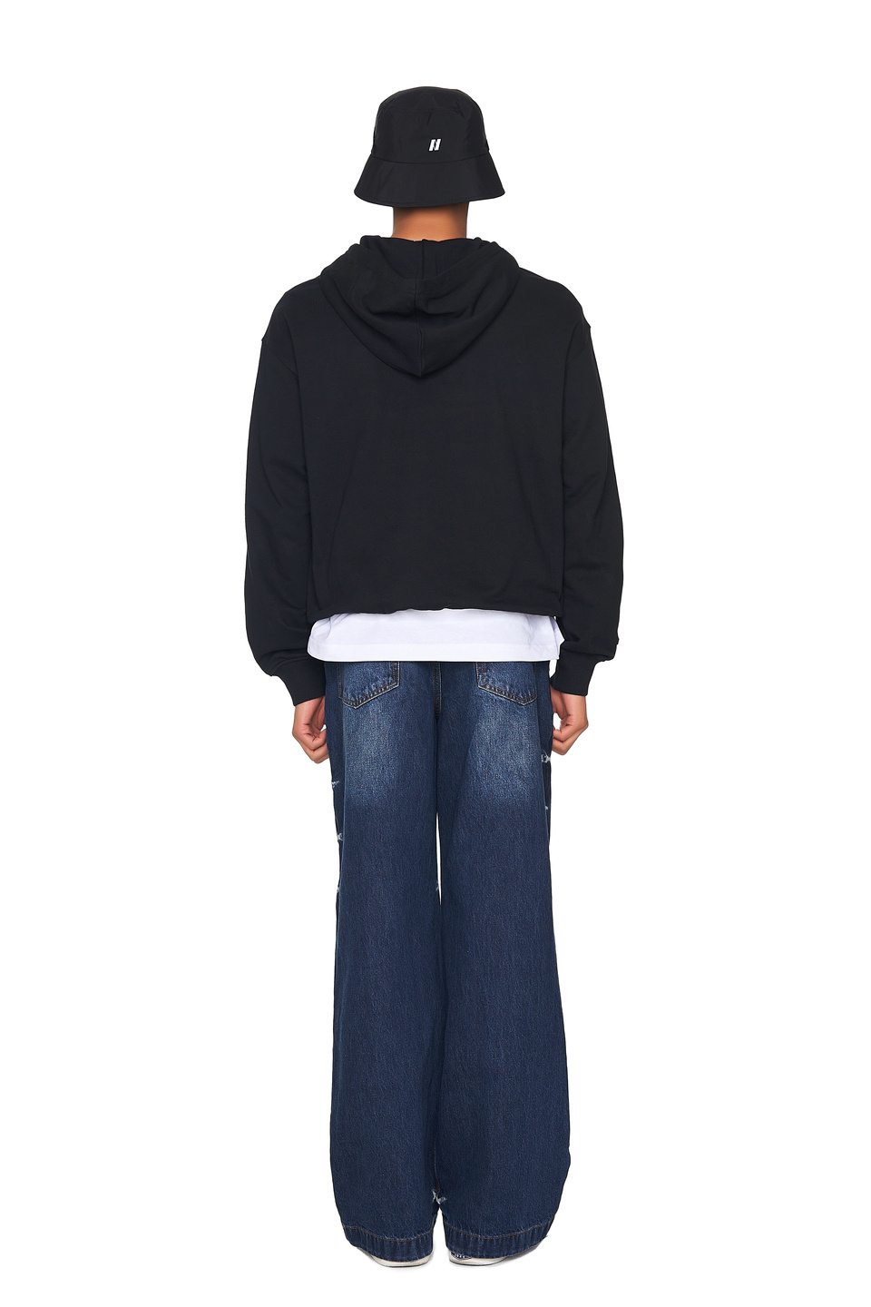 MUSINSA | NERDY Big Logo Pullover Hoodie (23SS) Black