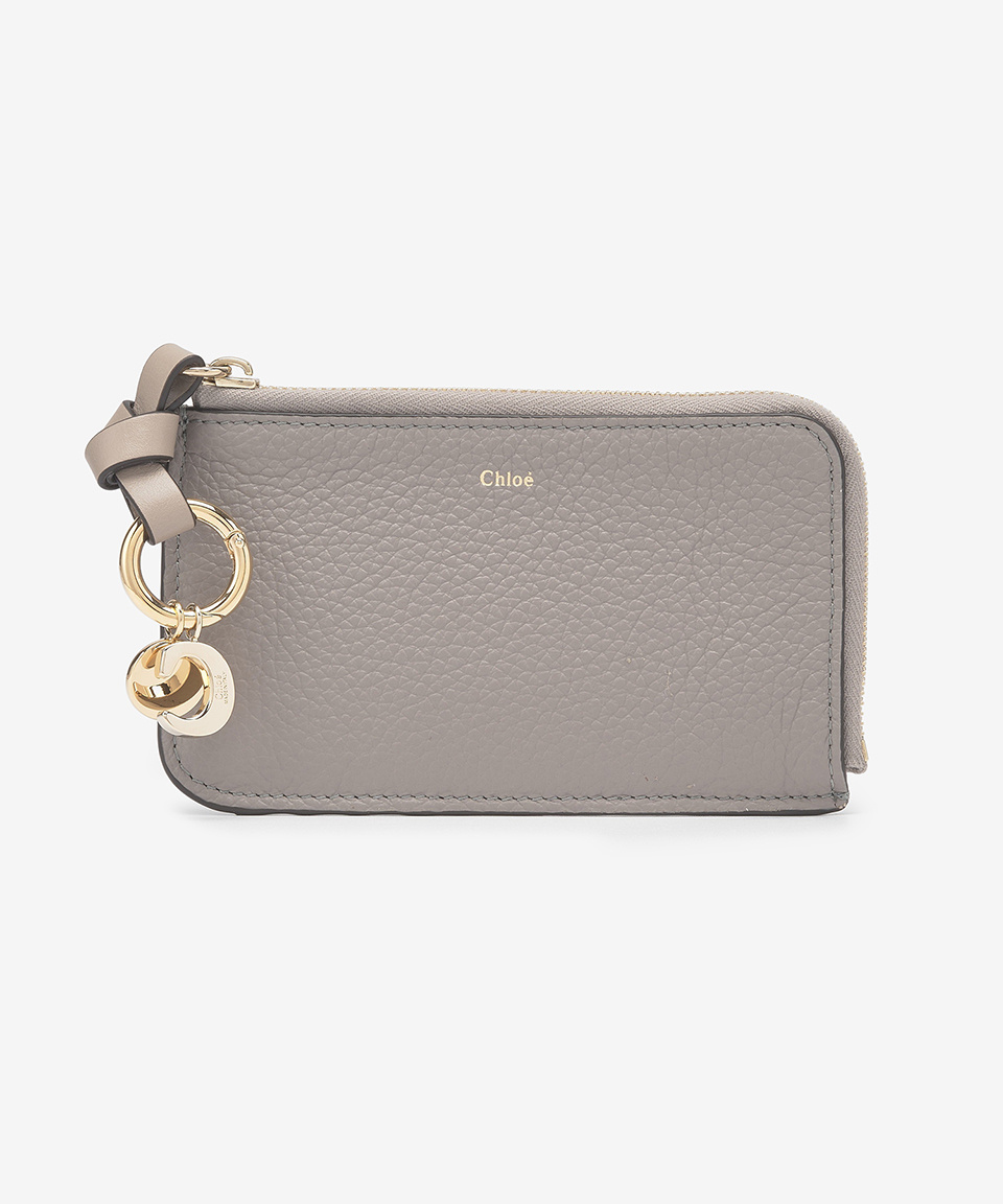 ★Chloe★ Alphabet Zipper Card Holder Cashmere Gray CHC21WP9 MUSINSA | CHLOE Alphabet Zipper Card Holder - Cashmere Grey