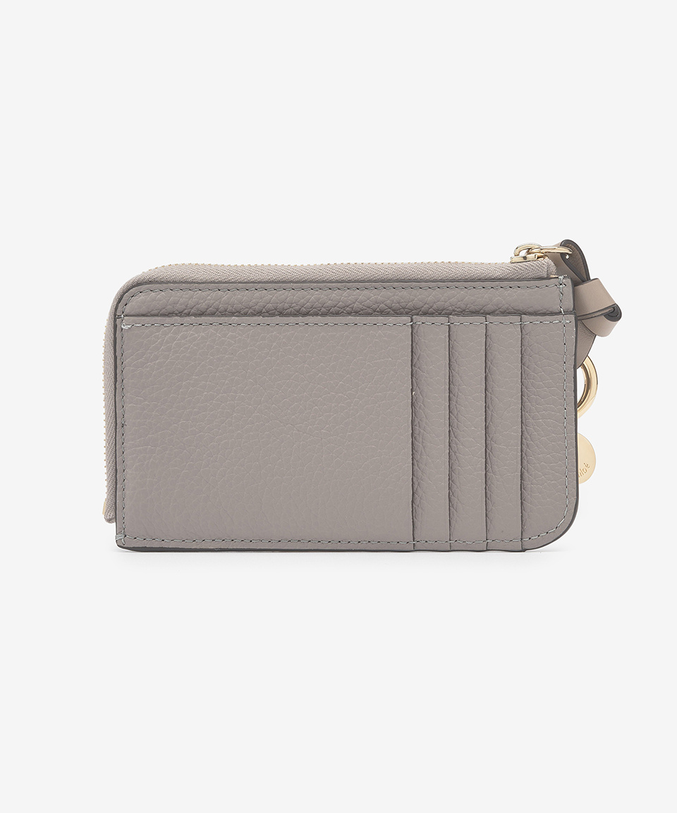 ★Chloe★ Alphabet Zipper Card Holder Cashmere Gray CHC21WP9 MUSINSA | CHLOE Alphabet Zipper Card Holder - Cashmere Grey
