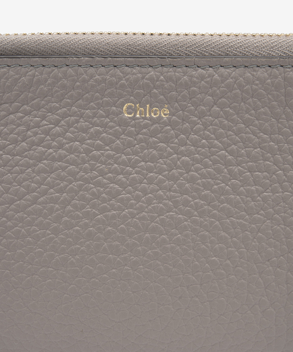 ★Chloe★ Alphabet Zipper Card Holder Cashmere Gray CHC21WP9 MUSINSA | CHLOE Alphabet Zipper Card Holder - Cashmere Grey
