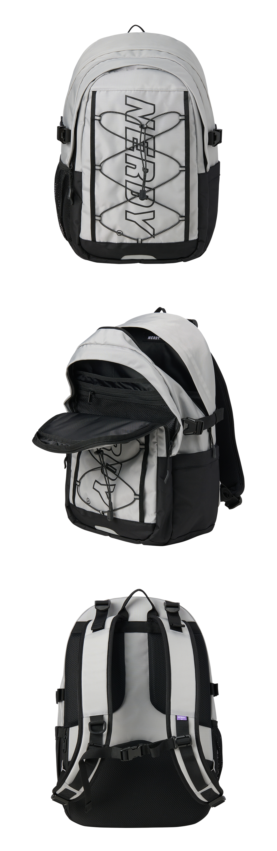 MUSINSA | NERDY string backpack gray