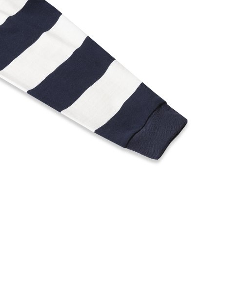 ASI STRIPE RUGBY SHIRT_NAVY&WHITE