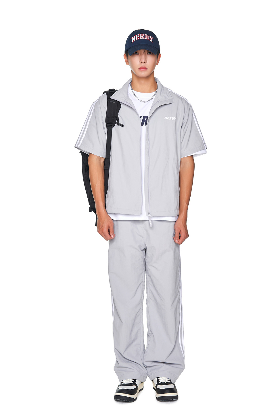 さらに100円引き◆NERDY◆NY short sleeve windbreaker MUSINSA | NERDY NY Short Sleeve Windbreaker (23SS) Black