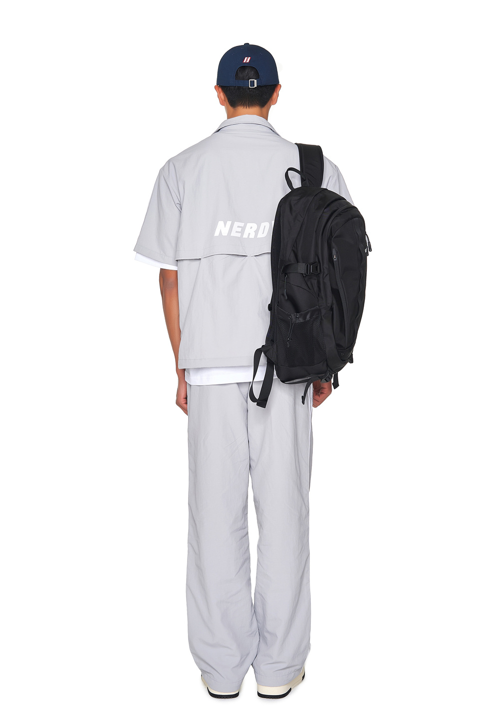 MUSINSA | NERDY NY Short Sleeve Windbreaker (23SS) Light Gray
