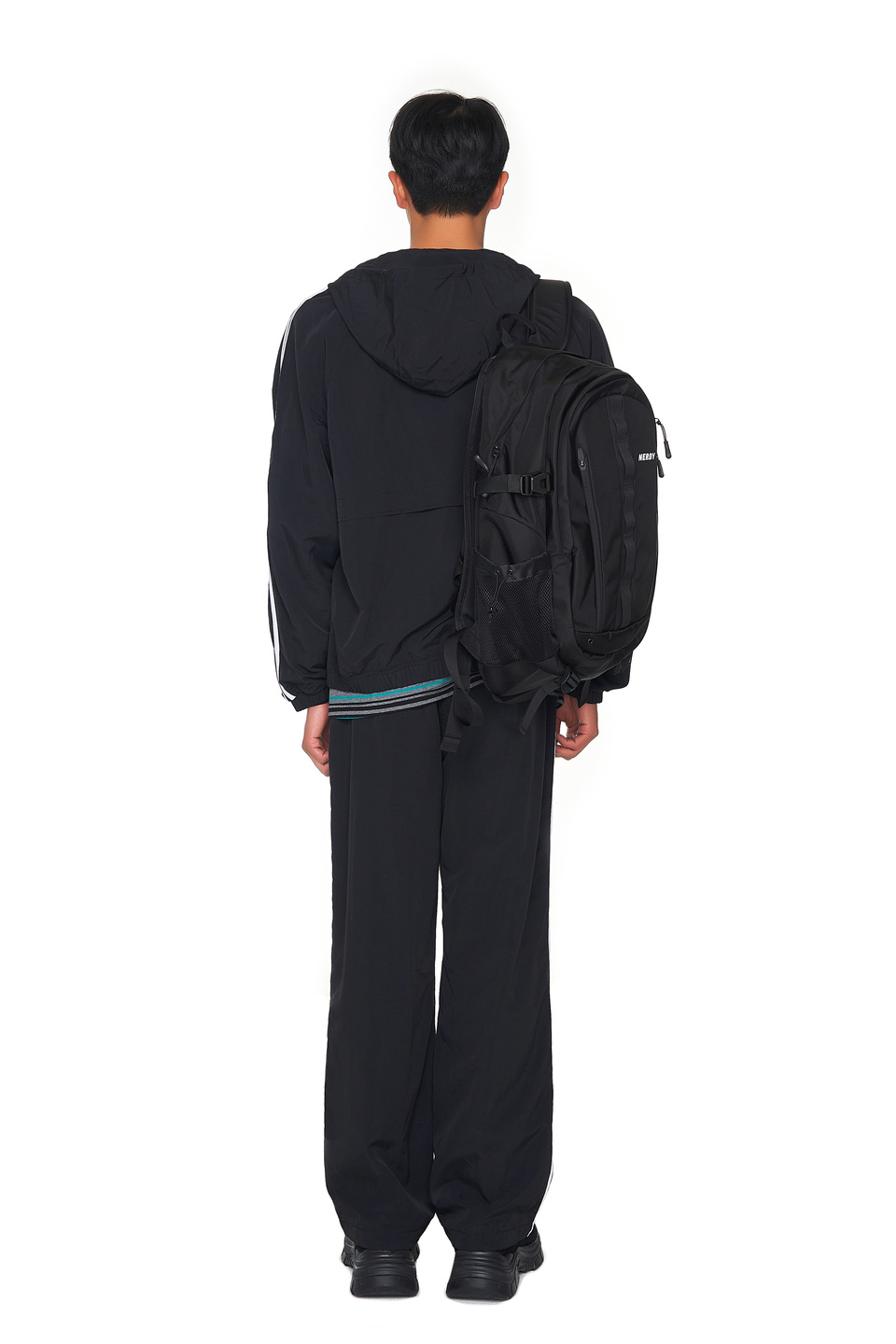 MUSINSA | NERDY NY Hoody Windbreaker (23SS) Black