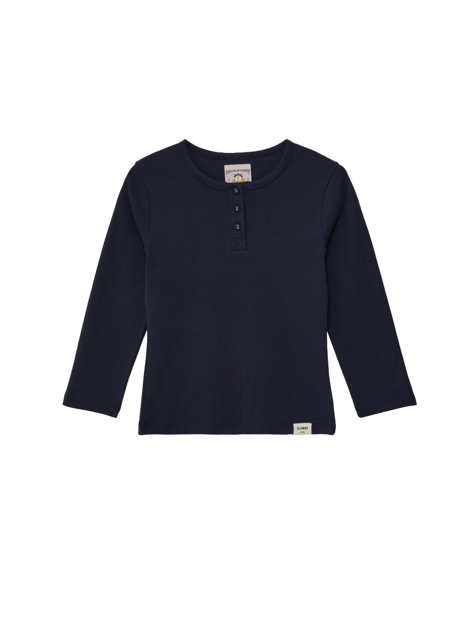 【GLOWNY】 3/4 BUTTON FLY TEE ★送料・関税込★大人気★ MUSINSA公式 | GLOWNY 3/4 BUTTON FLY TEE (NAVY)