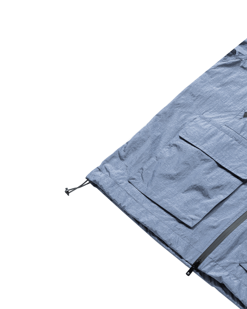 ASI 2WAY NYLON METAL WINDBREAKER_STEAL BLUE