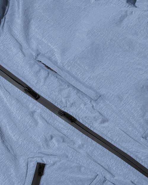 ASI 2WAY NYLON METAL WINDBREAKER_STEAL BLUE