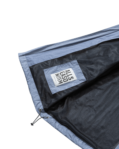ASI 2WAY NYLON METAL WINDBREAKER_STEAL BLUE