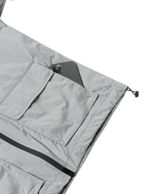 ASI 2WAY NYLON METAL WINDBREAKER_METAL GRAY