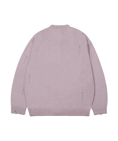 XTK037 보운 니트 집업 (VINTAGE PINK)