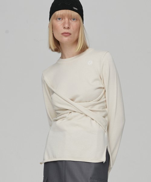 TWIST PULLOVER - IVORY