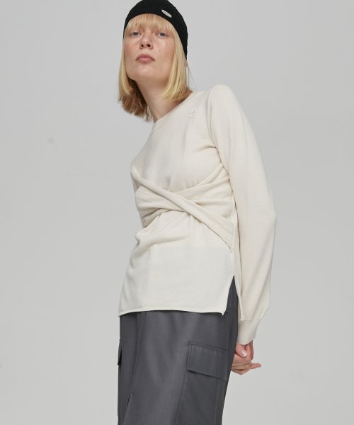 TWIST PULLOVER - IVORY