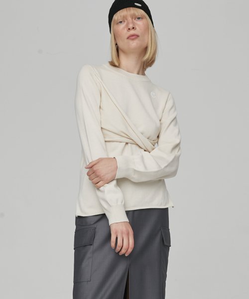 TWIST PULLOVER - IVORY