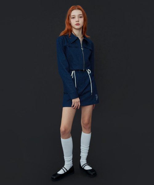 [NF] DELUDE DENIM MINI SKIRT (BLUE)_F23QD834