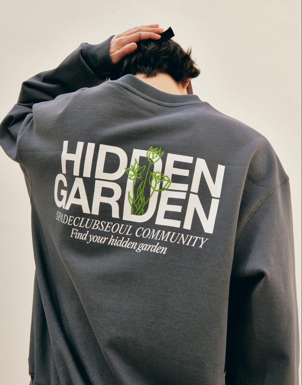 ★SPADECLUBSEOUL★ Hidden garden Sweatshirts Unisex 2色 Scuba Oversized 1/2 Zip Hoodie – TellurideFUEL